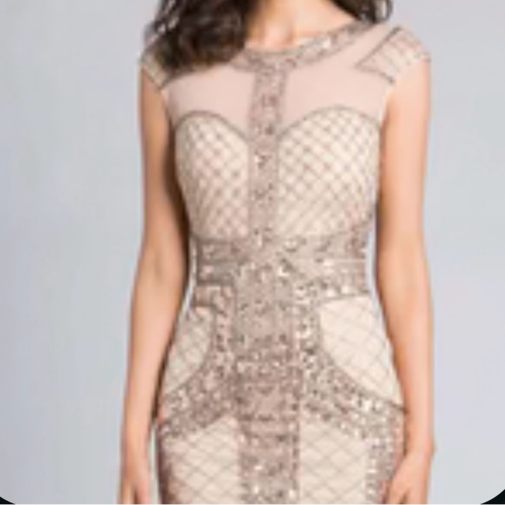 LARA Sparkling Sequin Mini Dress - Gold and Silver